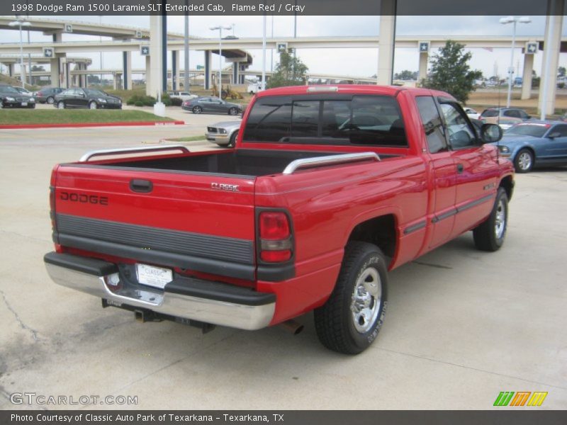 Flame Red / Gray 1998 Dodge Ram 1500 Laramie SLT Extended Cab