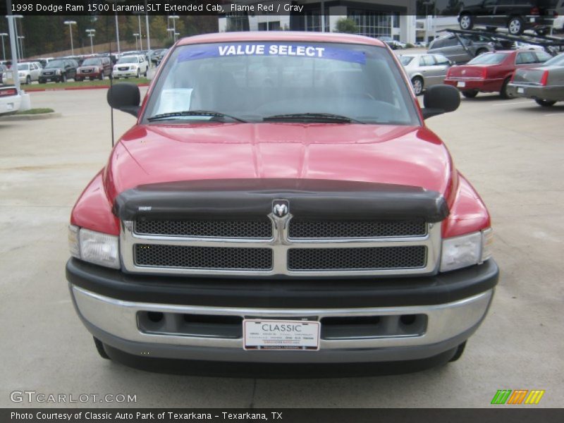 Flame Red / Gray 1998 Dodge Ram 1500 Laramie SLT Extended Cab