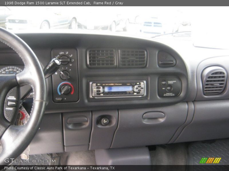 Flame Red / Gray 1998 Dodge Ram 1500 Laramie SLT Extended Cab