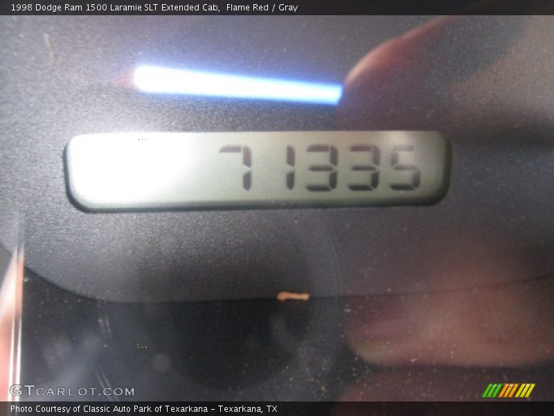 Flame Red / Gray 1998 Dodge Ram 1500 Laramie SLT Extended Cab