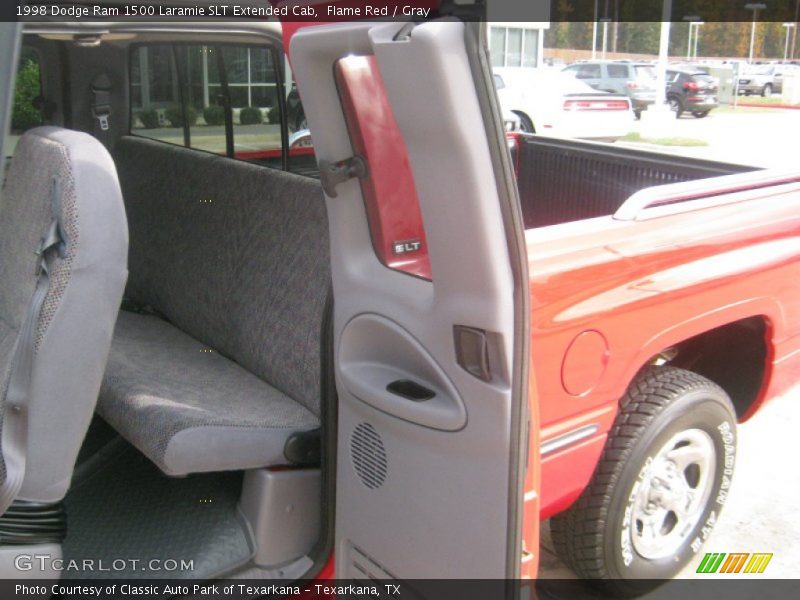 Flame Red / Gray 1998 Dodge Ram 1500 Laramie SLT Extended Cab