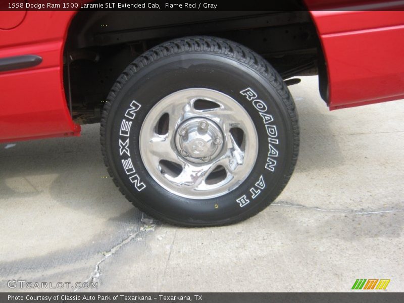 Flame Red / Gray 1998 Dodge Ram 1500 Laramie SLT Extended Cab