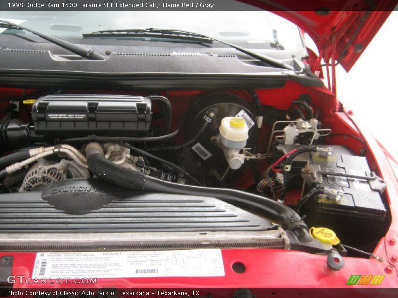 Flame Red / Gray 1998 Dodge Ram 1500 Laramie SLT Extended Cab