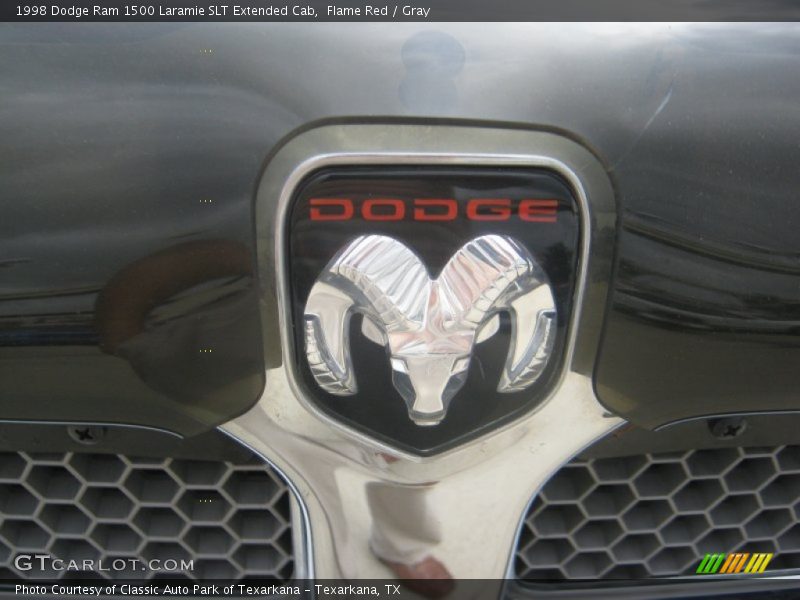 Flame Red / Gray 1998 Dodge Ram 1500 Laramie SLT Extended Cab