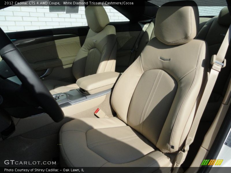 White Diamond Tricoat / Cashmere/Cocoa 2012 Cadillac CTS 4 AWD Coupe