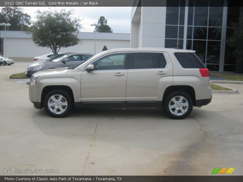 Gold Mist Metallic / Jet Black 2012 GMC Terrain SLE