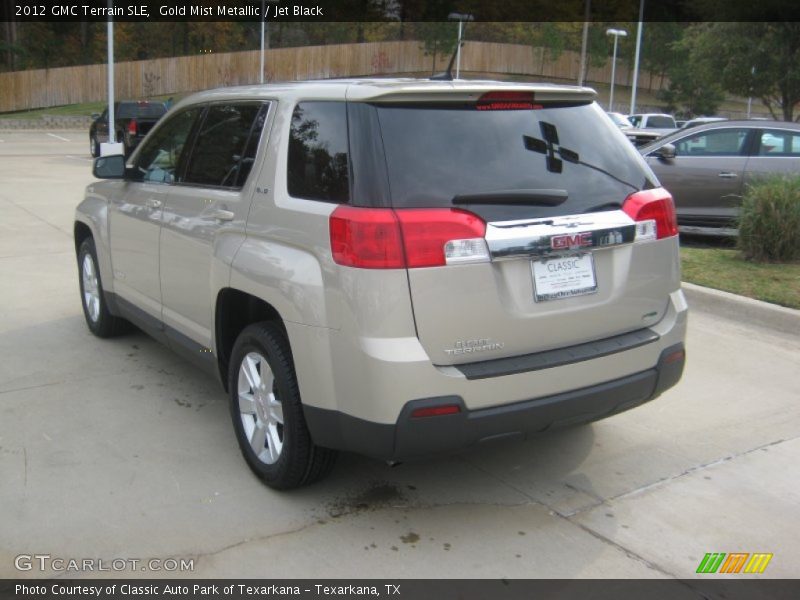 Gold Mist Metallic / Jet Black 2012 GMC Terrain SLE