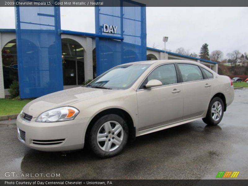 Gold Mist Metallic / Neutral 2009 Chevrolet Impala LS