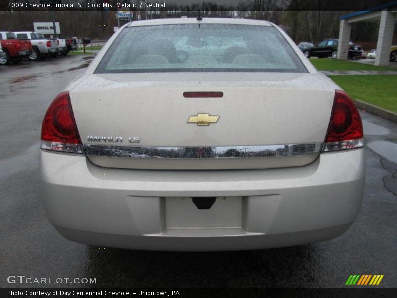 Gold Mist Metallic / Neutral 2009 Chevrolet Impala LS