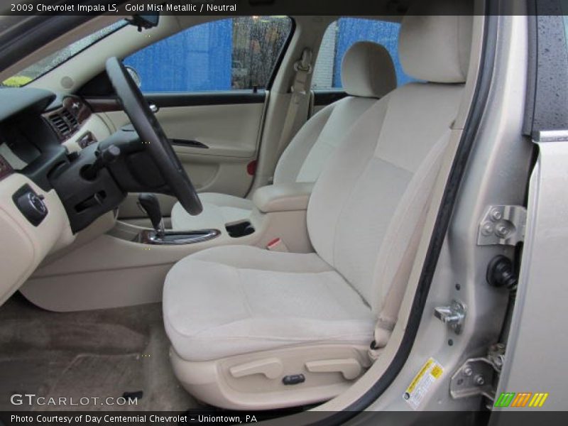 Gold Mist Metallic / Neutral 2009 Chevrolet Impala LS
