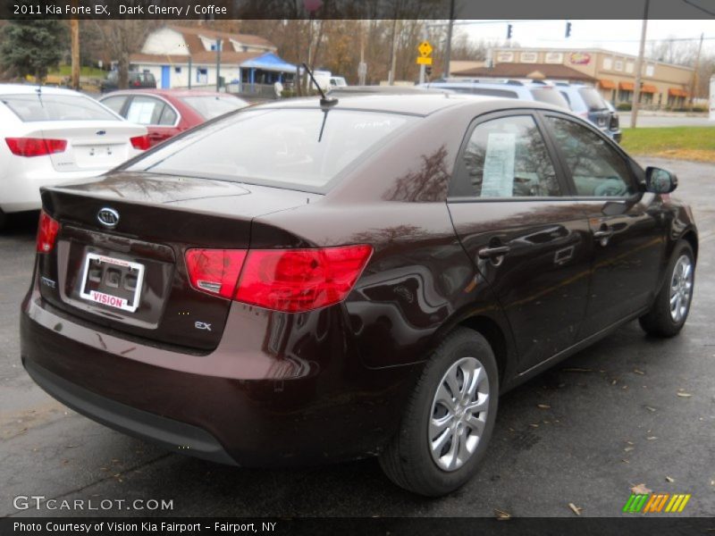 Dark Cherry / Coffee 2011 Kia Forte EX
