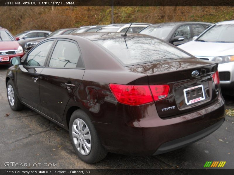 Dark Cherry / Coffee 2011 Kia Forte EX