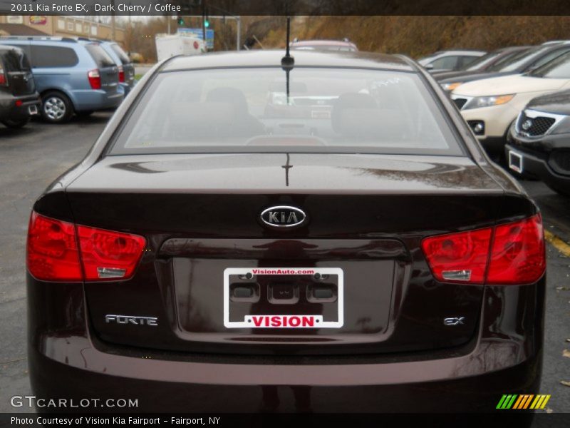 Dark Cherry / Coffee 2011 Kia Forte EX