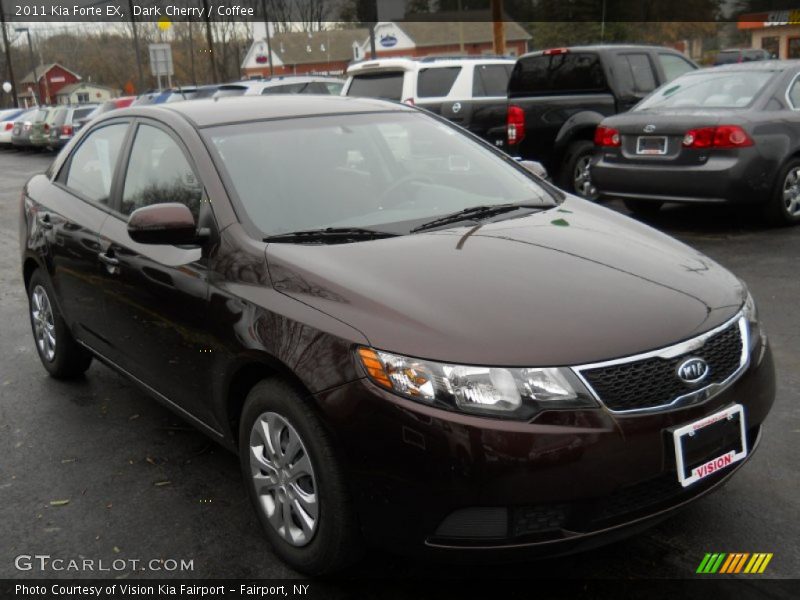 Dark Cherry / Coffee 2011 Kia Forte EX