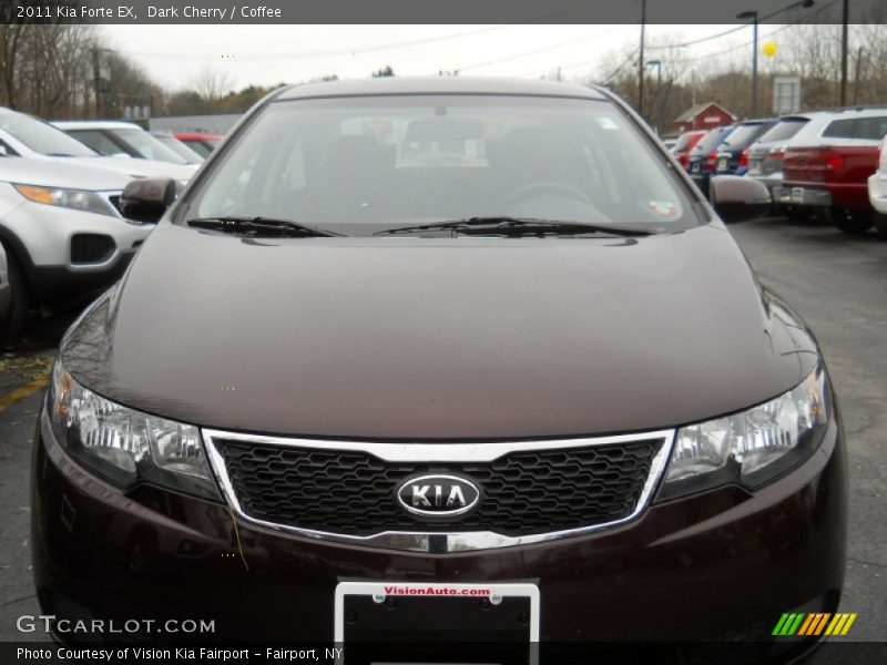 Dark Cherry / Coffee 2011 Kia Forte EX