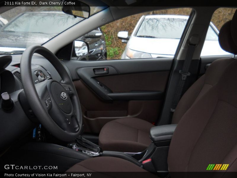 Dark Cherry / Coffee 2011 Kia Forte EX