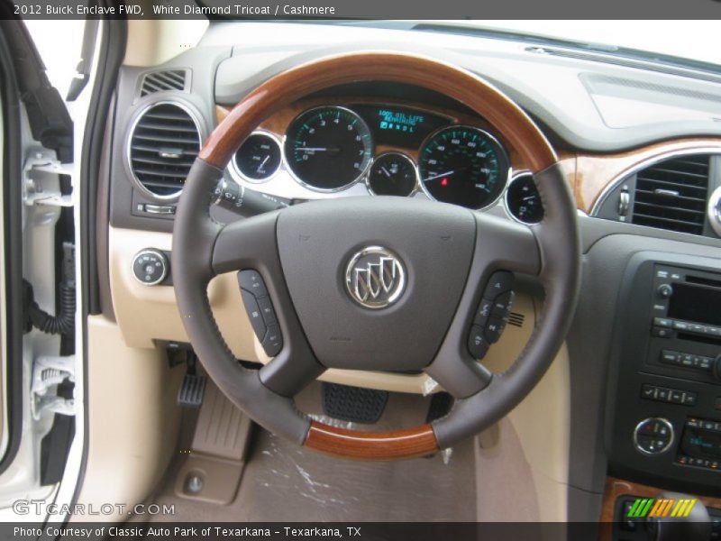 White Diamond Tricoat / Cashmere 2012 Buick Enclave FWD