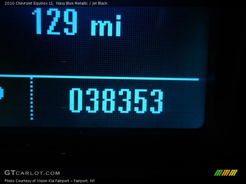 Navy Blue Metallic / Jet Black 2010 Chevrolet Equinox LS