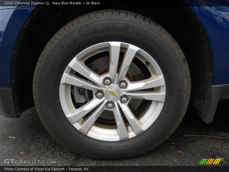 Navy Blue Metallic / Jet Black 2010 Chevrolet Equinox LS