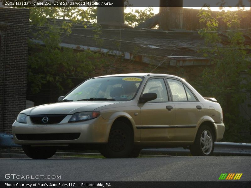 Light Sandalwood Metallic / Gray 2003 Mazda Protege DX