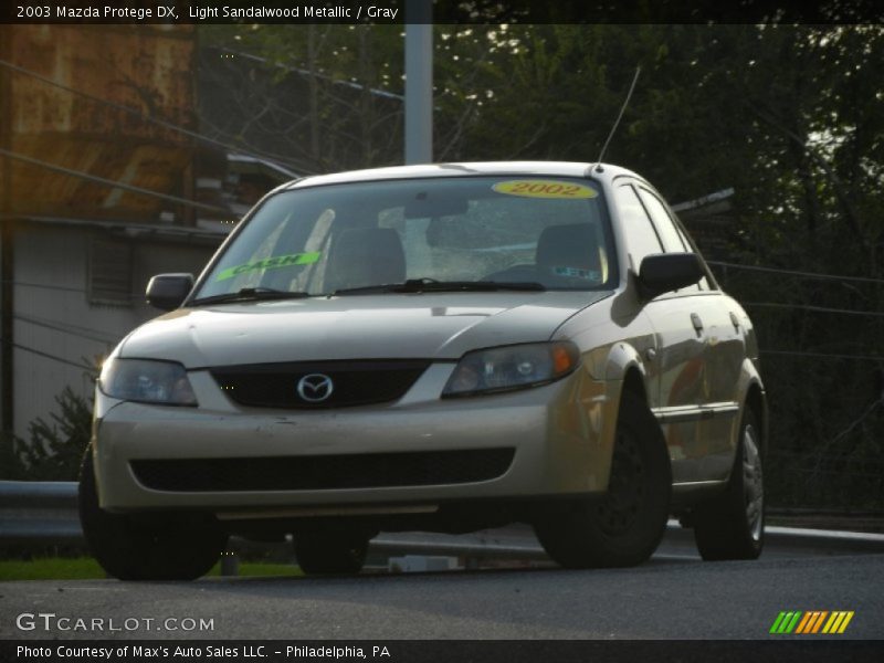Light Sandalwood Metallic / Gray 2003 Mazda Protege DX