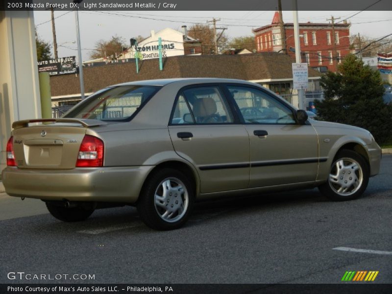 Light Sandalwood Metallic / Gray 2003 Mazda Protege DX