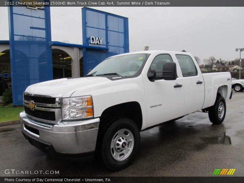 Summit White / Dark Titanium 2012 Chevrolet Silverado 2500HD Work Truck Crew Cab 4x4