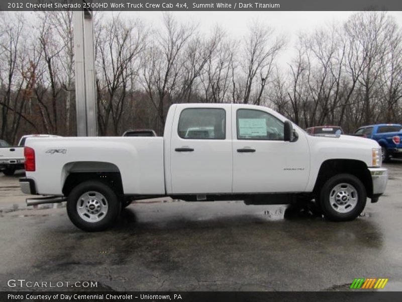 Summit White / Dark Titanium 2012 Chevrolet Silverado 2500HD Work Truck Crew Cab 4x4