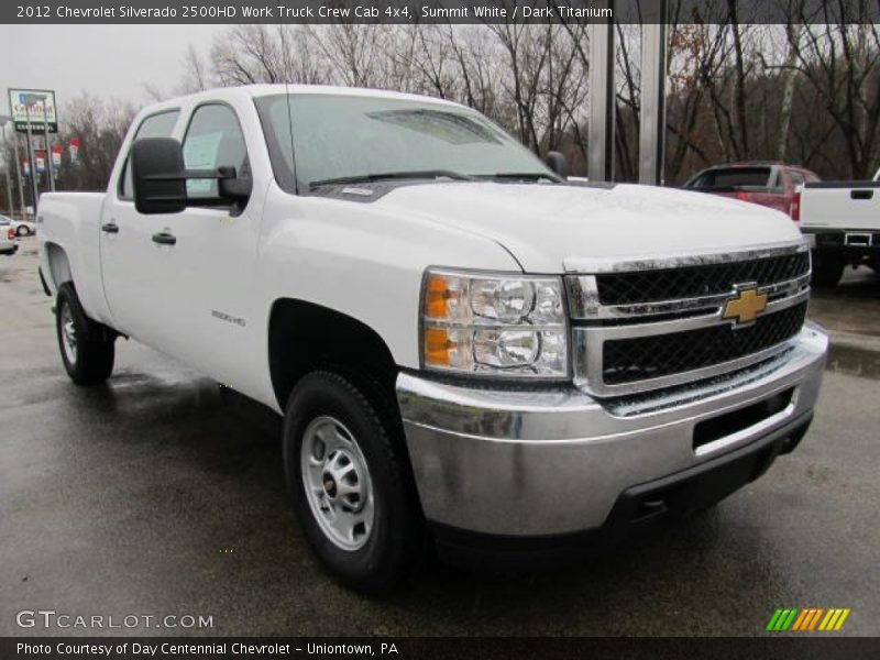 Summit White / Dark Titanium 2012 Chevrolet Silverado 2500HD Work Truck Crew Cab 4x4
