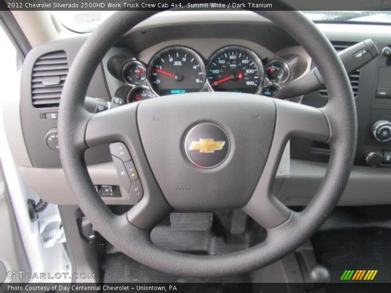 Summit White / Dark Titanium 2012 Chevrolet Silverado 2500HD Work Truck Crew Cab 4x4