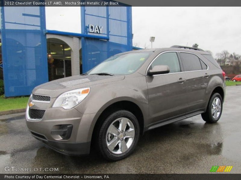 Mocha Steel Metallic / Jet Black 2012 Chevrolet Equinox LT AWD