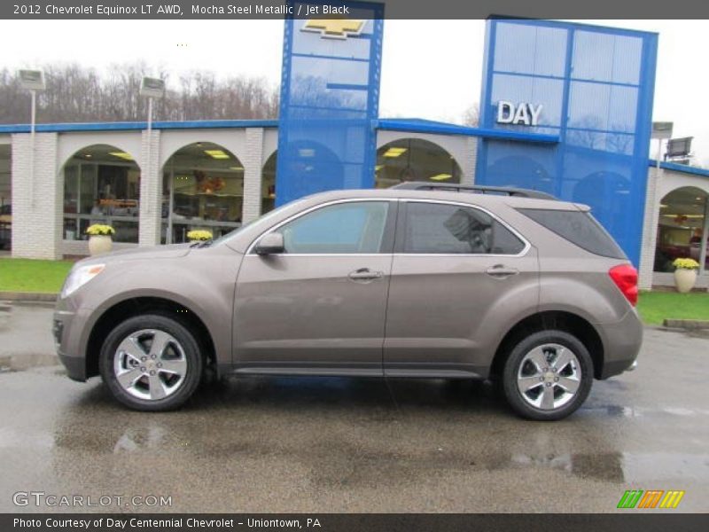 Mocha Steel Metallic / Jet Black 2012 Chevrolet Equinox LT AWD