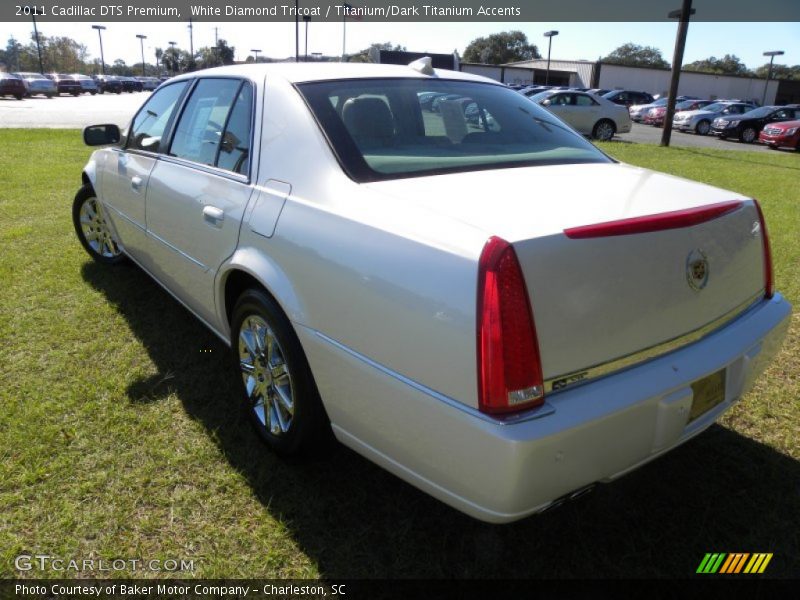 White Diamond Tricoat / Titanium/Dark Titanium Accents 2011 Cadillac DTS Premium