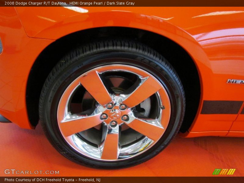 HEMI Orange Pearl / Dark Slate Gray 2008 Dodge Charger R/T Daytona