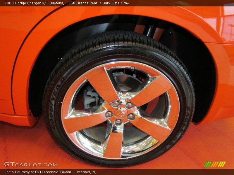 HEMI Orange Pearl / Dark Slate Gray 2008 Dodge Charger R/T Daytona