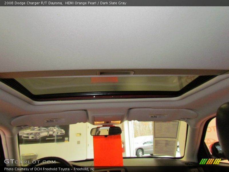 HEMI Orange Pearl / Dark Slate Gray 2008 Dodge Charger R/T Daytona