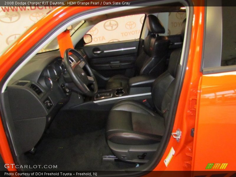 HEMI Orange Pearl / Dark Slate Gray 2008 Dodge Charger R/T Daytona