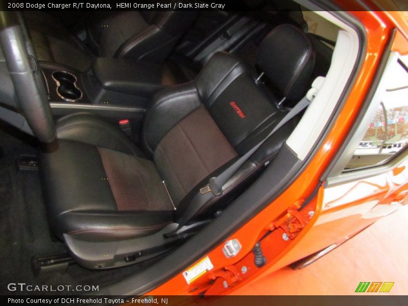 HEMI Orange Pearl / Dark Slate Gray 2008 Dodge Charger R/T Daytona