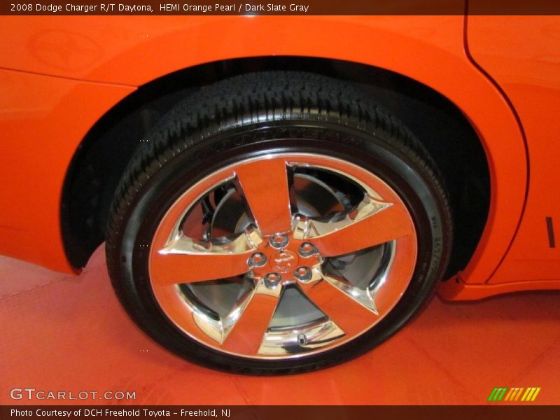 HEMI Orange Pearl / Dark Slate Gray 2008 Dodge Charger R/T Daytona