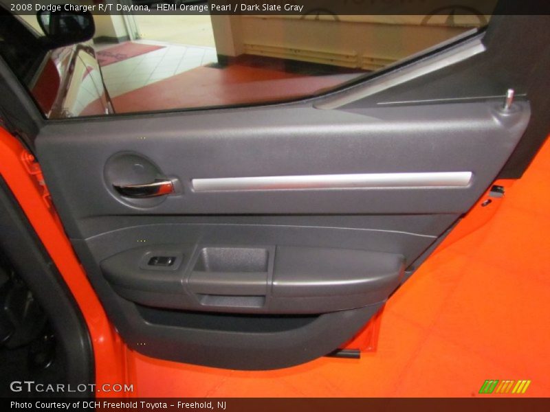 HEMI Orange Pearl / Dark Slate Gray 2008 Dodge Charger R/T Daytona