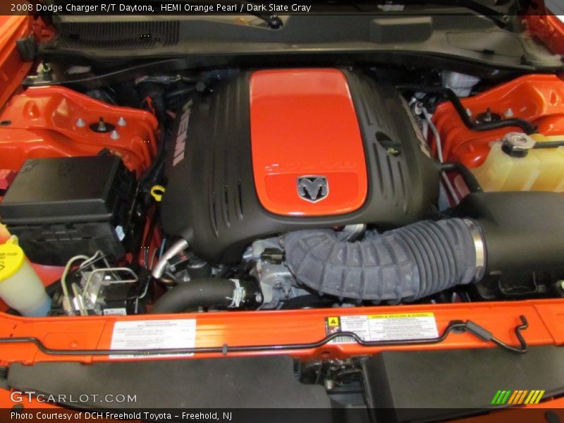 HEMI Orange Pearl / Dark Slate Gray 2008 Dodge Charger R/T Daytona