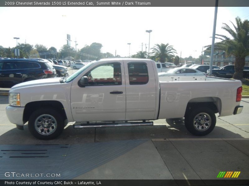 Summit White / Dark Titanium 2009 Chevrolet Silverado 1500 LS Extended Cab