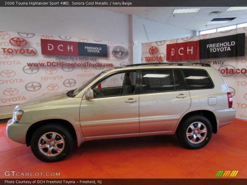 Sonora Gold Metallic / Ivory Beige 2006 Toyota Highlander Sport 4WD