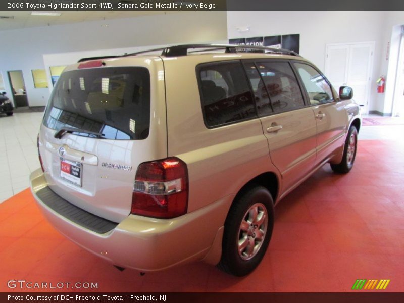 Sonora Gold Metallic / Ivory Beige 2006 Toyota Highlander Sport 4WD
