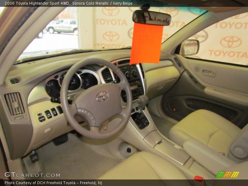 Sonora Gold Metallic / Ivory Beige 2006 Toyota Highlander Sport 4WD