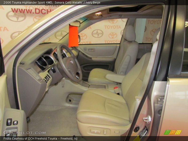 Sonora Gold Metallic / Ivory Beige 2006 Toyota Highlander Sport 4WD