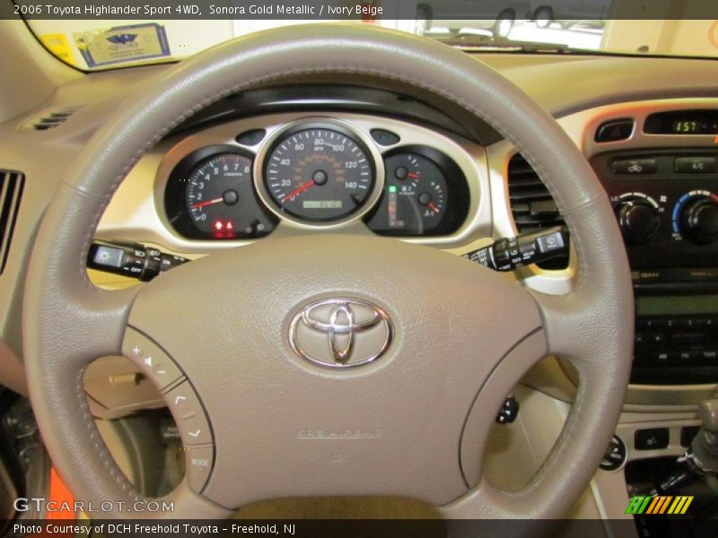Sonora Gold Metallic / Ivory Beige 2006 Toyota Highlander Sport 4WD