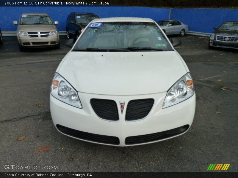 Ivory White / Light Taupe 2006 Pontiac G6 GTP Convertible