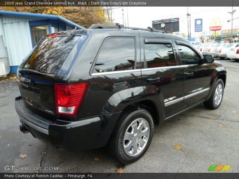 Black / Dark Slate Gray/Light Graystone 2008 Jeep Grand Cherokee Limited 4x4