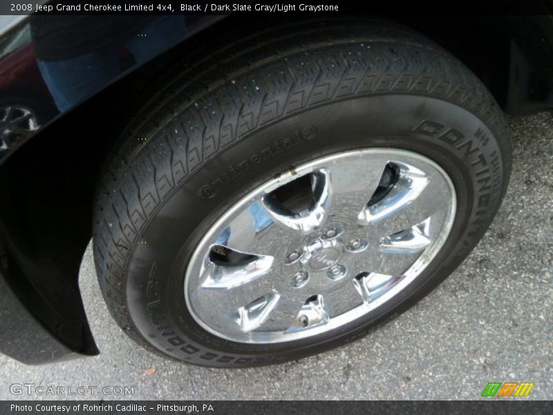 Black / Dark Slate Gray/Light Graystone 2008 Jeep Grand Cherokee Limited 4x4